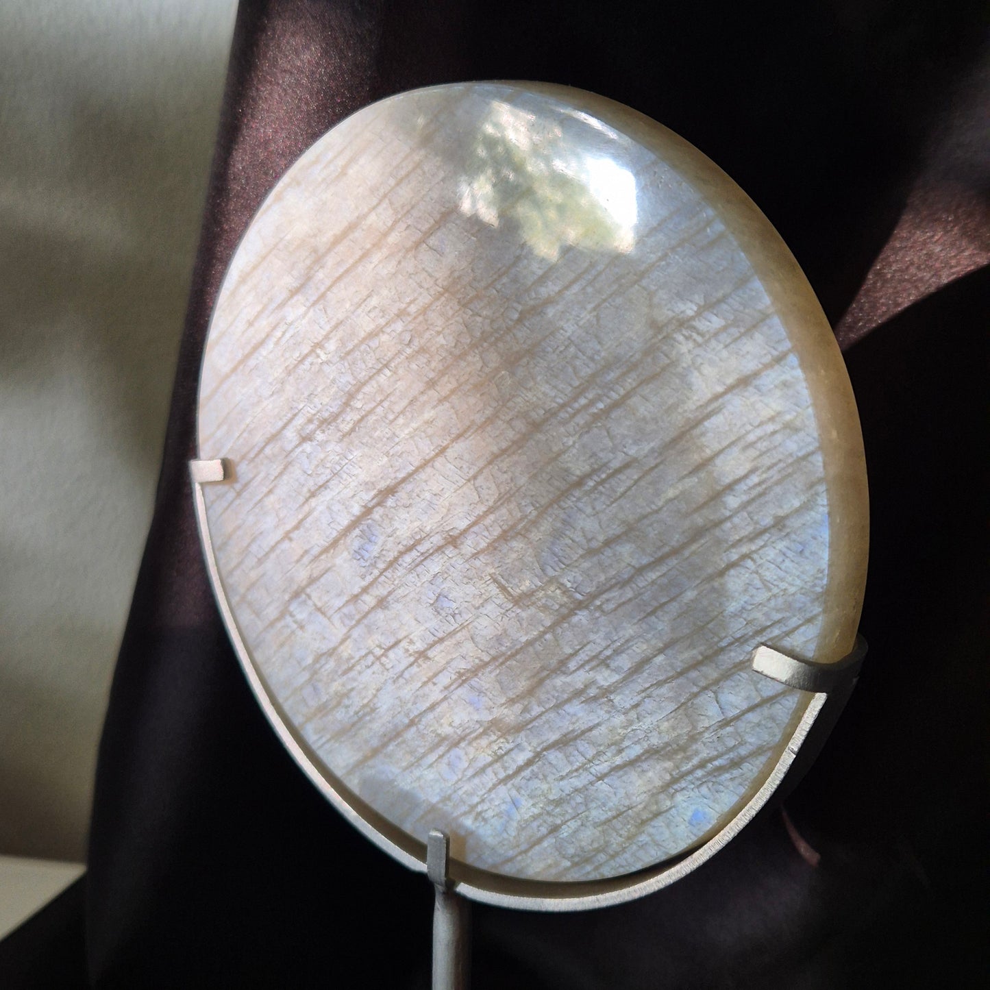 Moonstone mirror on stand 3