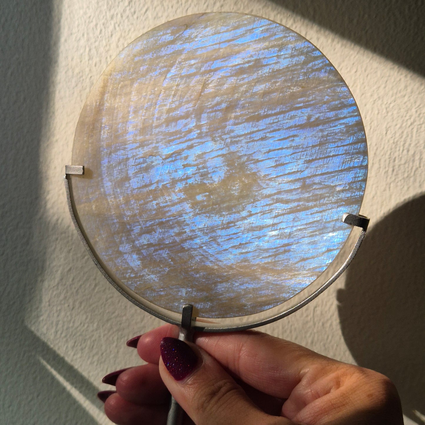 Moonstone mirror on stand 4