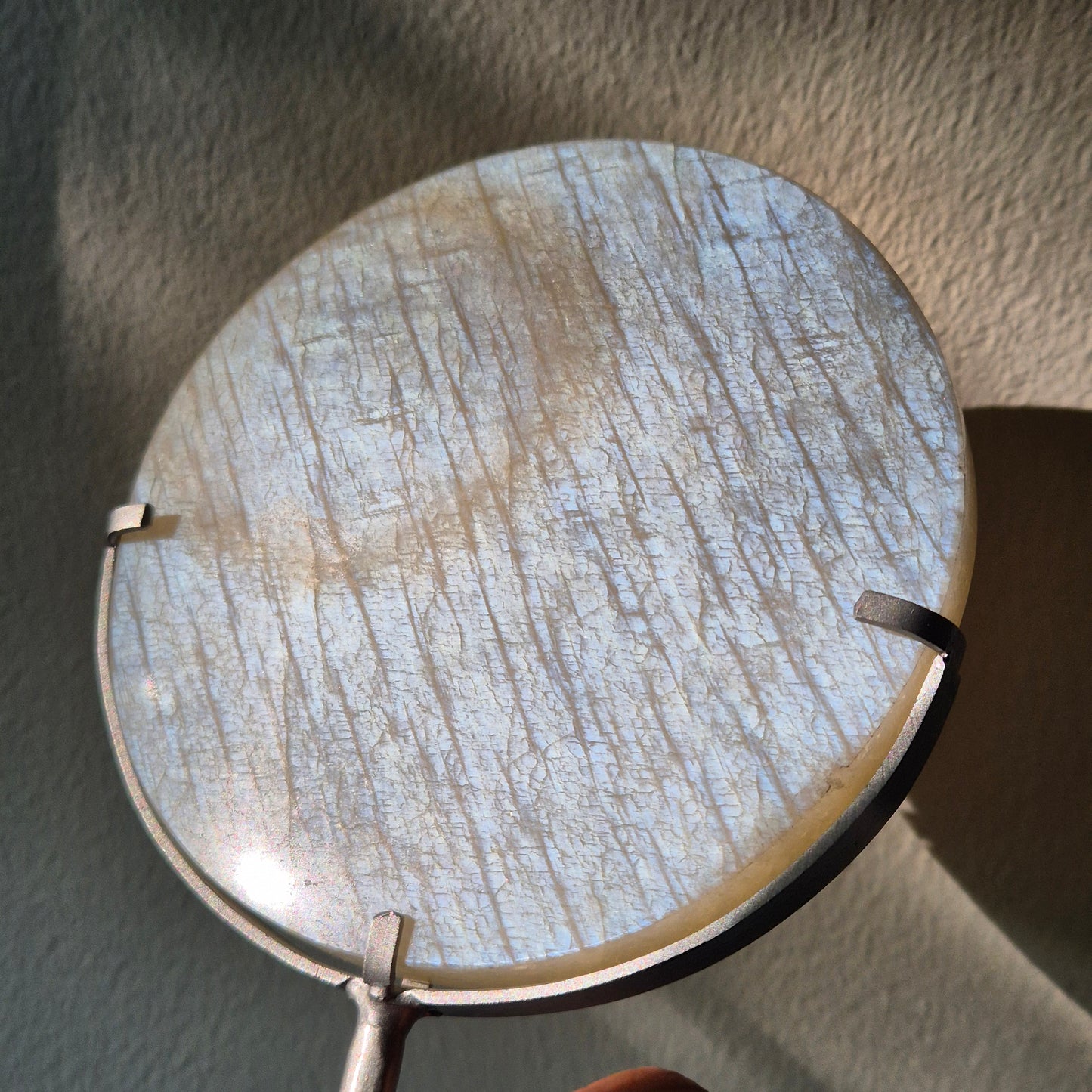 Moonstone mirror on stand 10