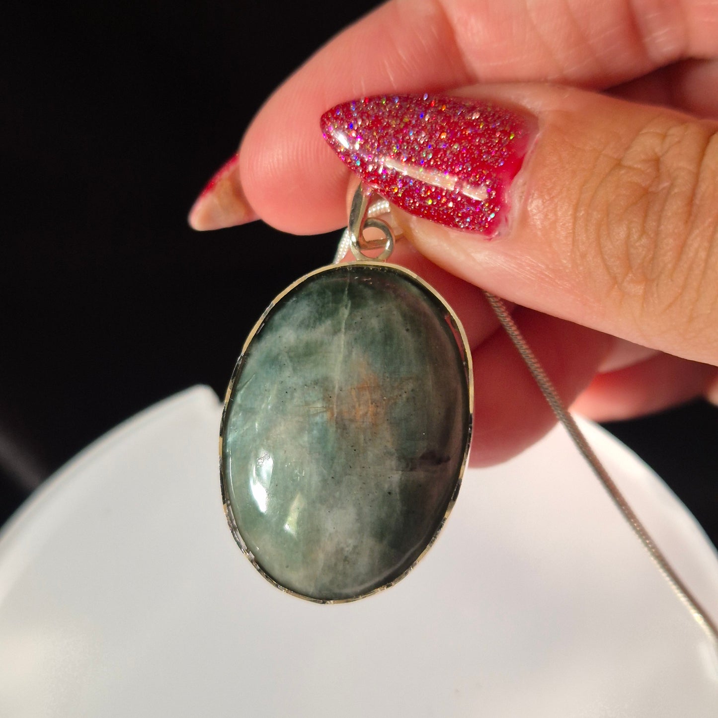 Polarity moonstone necklace 2