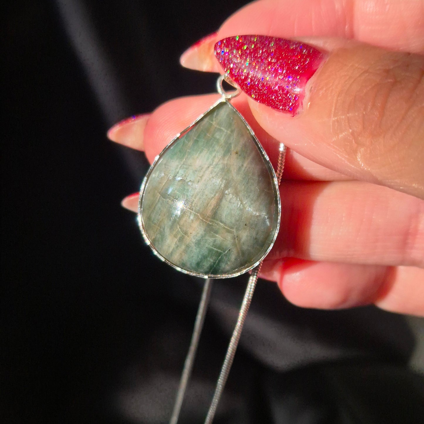 Polarity moonstone necklace 4