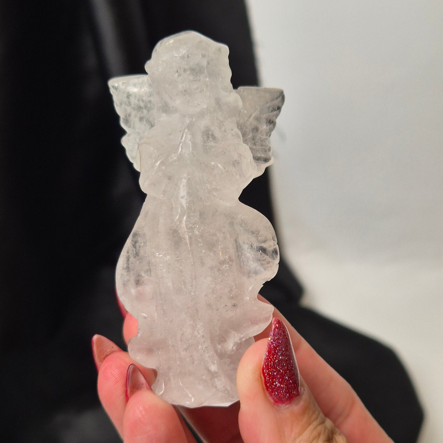 Clear quarts angel