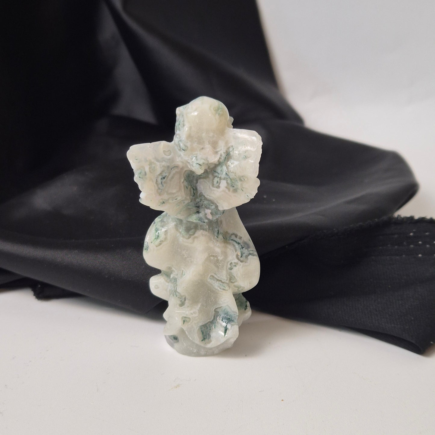 Moss agate angel 1