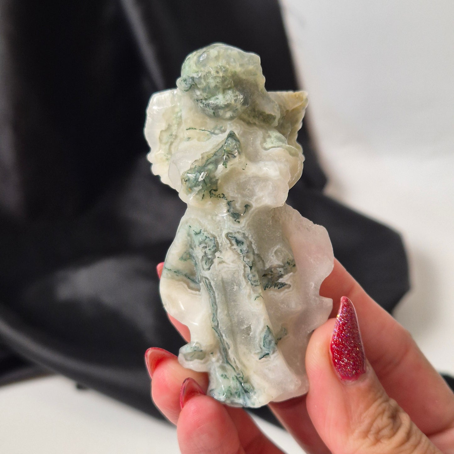 Moss agate angel 2