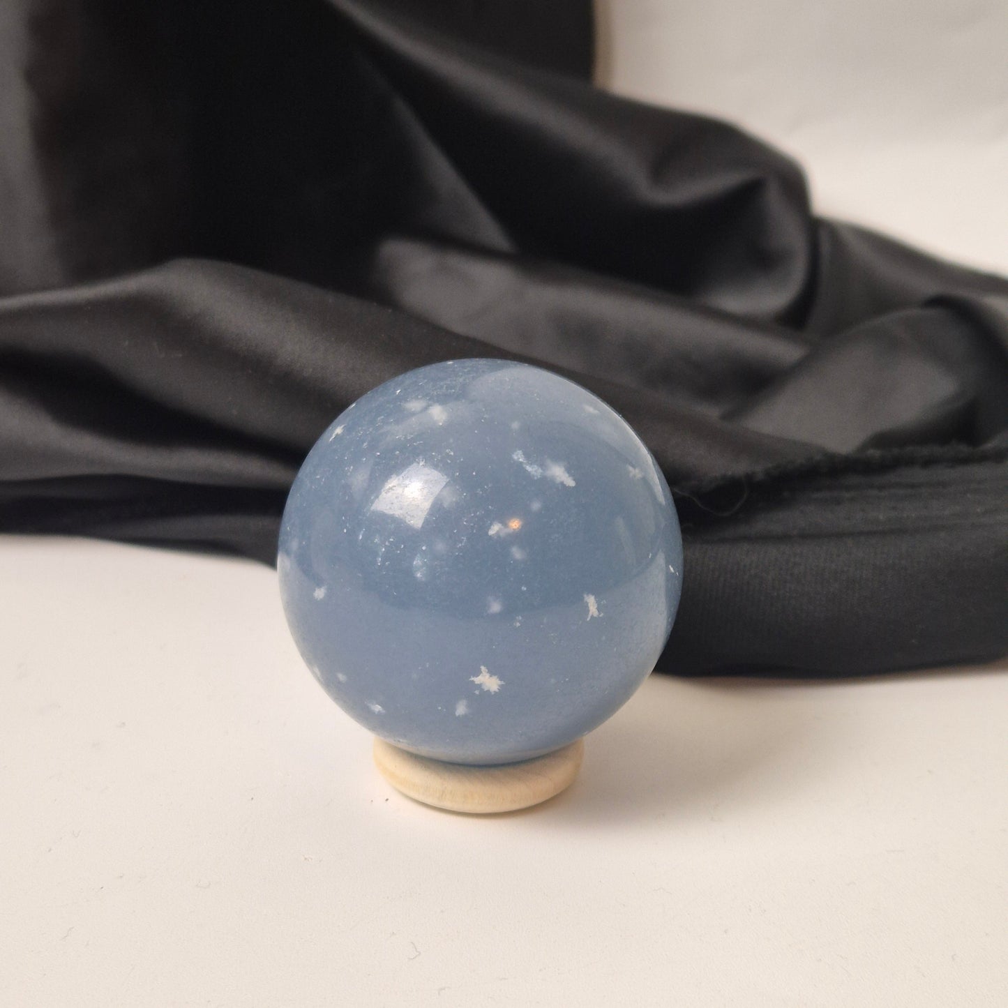 Snowflake Angelite sphere 3 (new find)