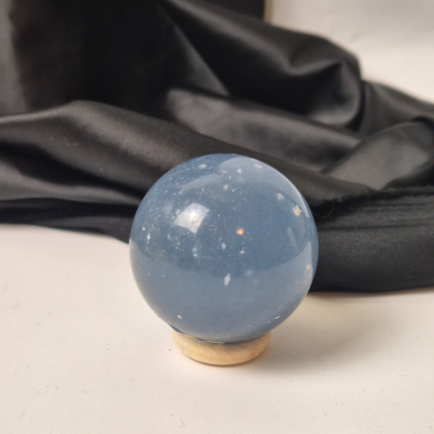 Snowflake Angelite sphere 3 (new find)