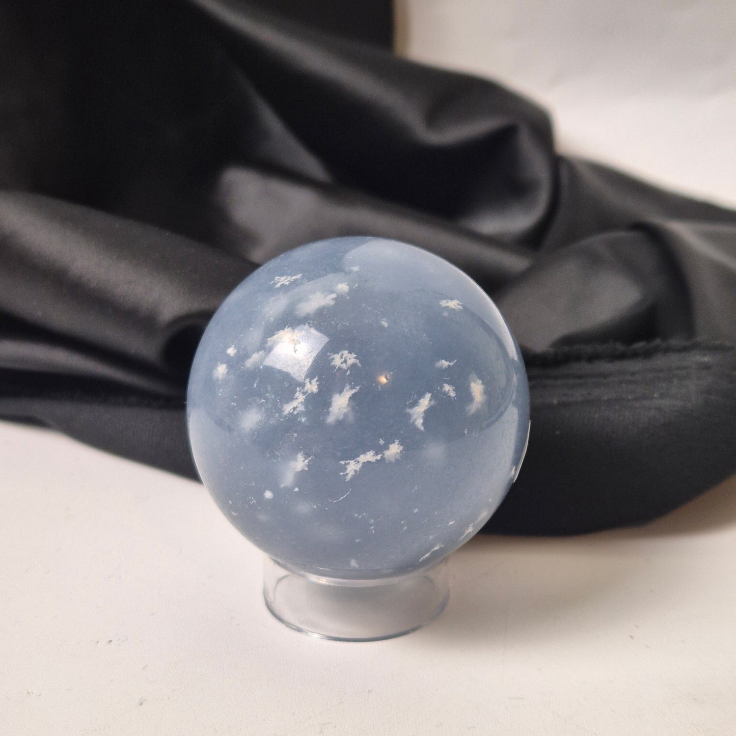 Snowflake angelite sphere 5 (new find)