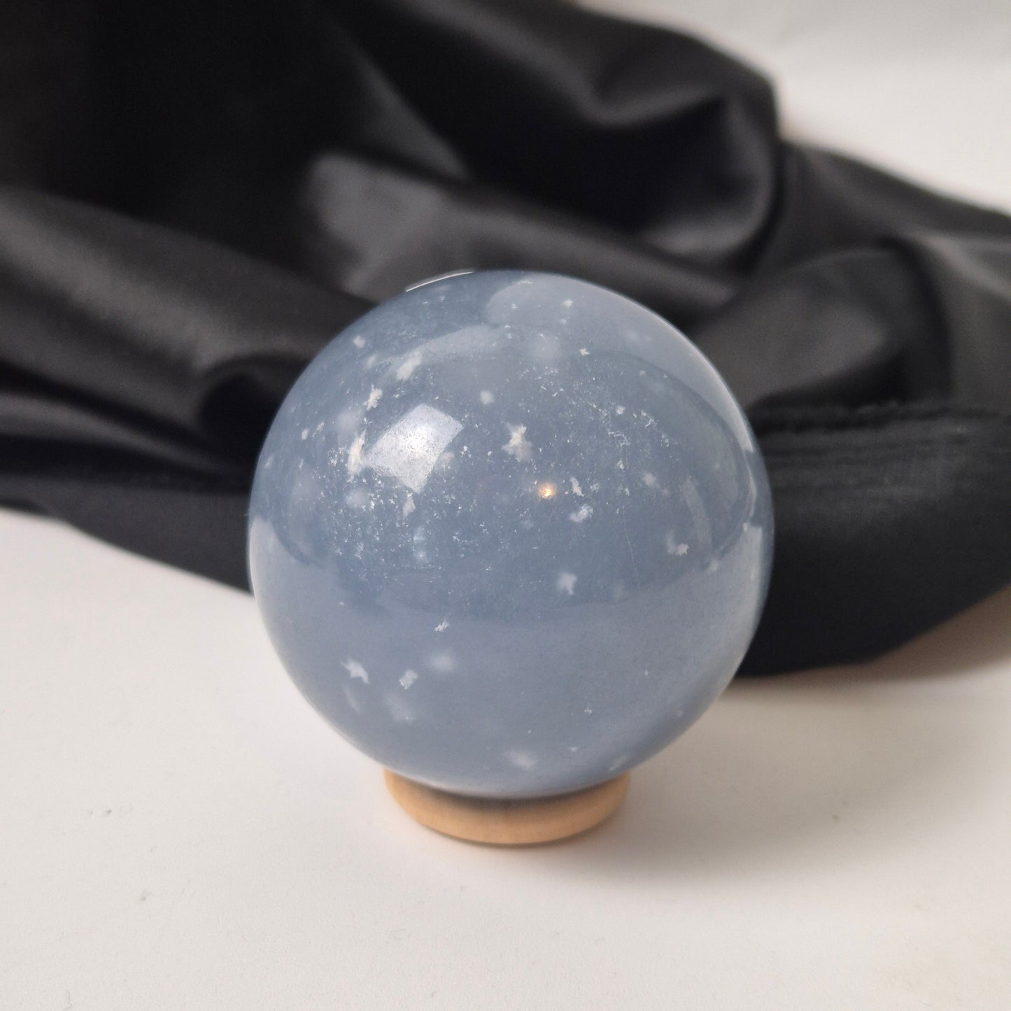 Snowflake angelite sphere 6 (new find)