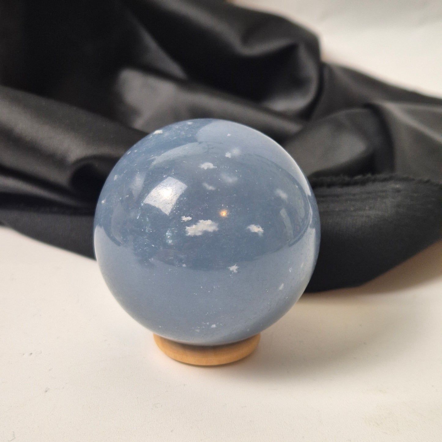 Snowflake angelite sphere 6 (new find)