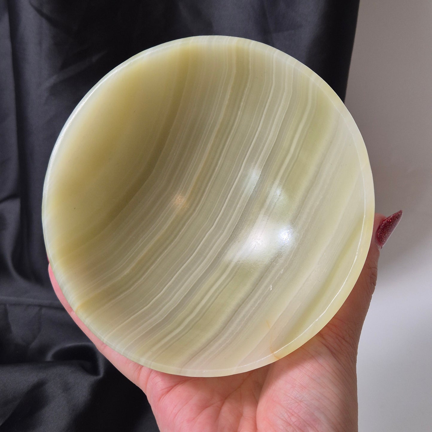 Green onyx bowl 461