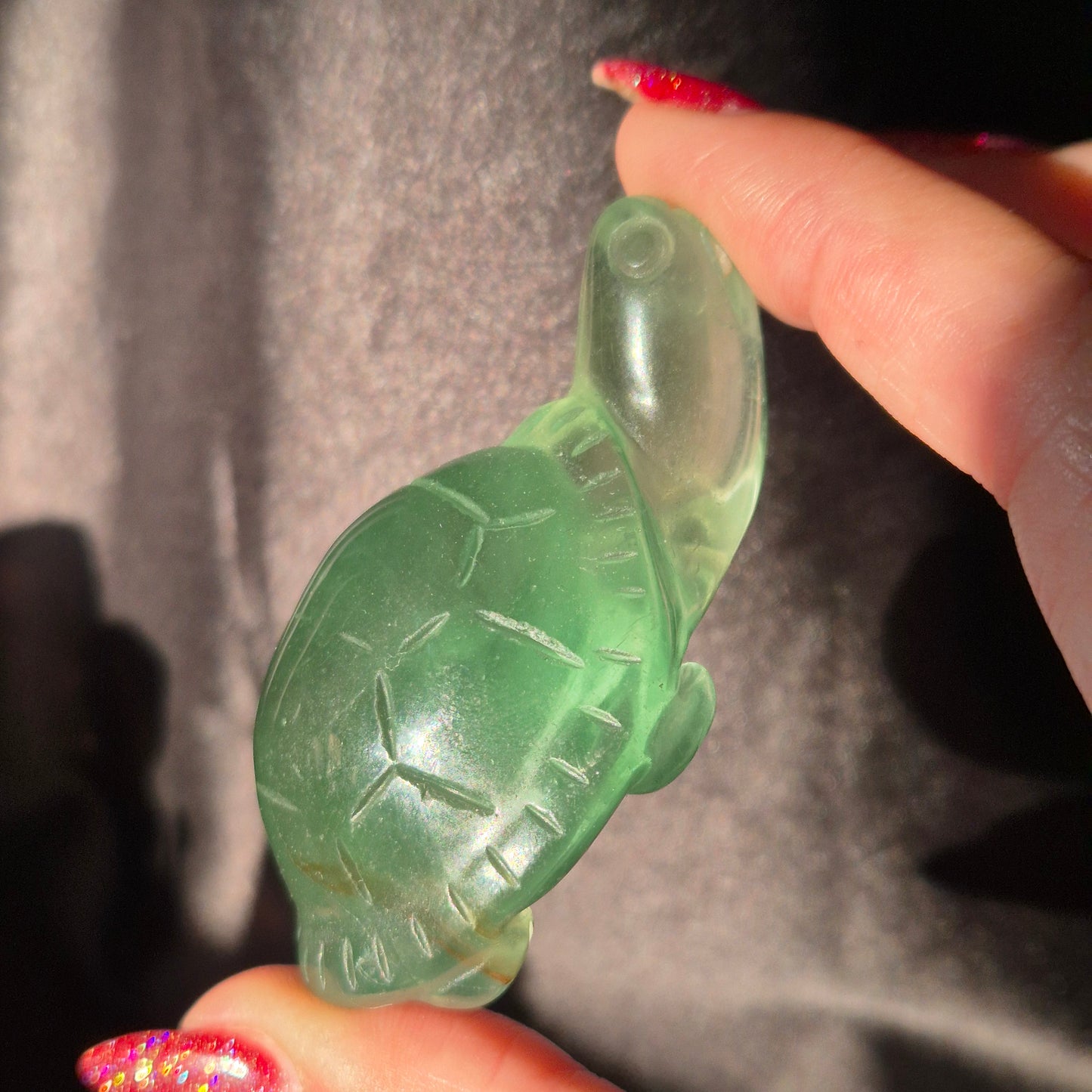 Green fluorite turtle 3