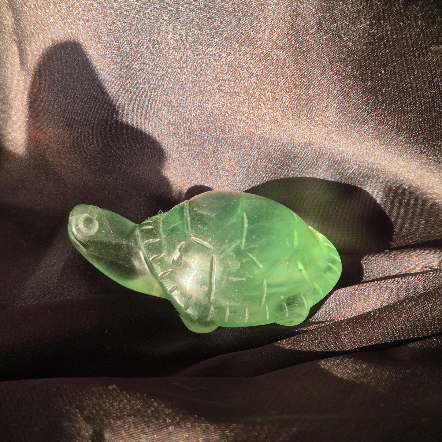 Green fluorite turtle 3