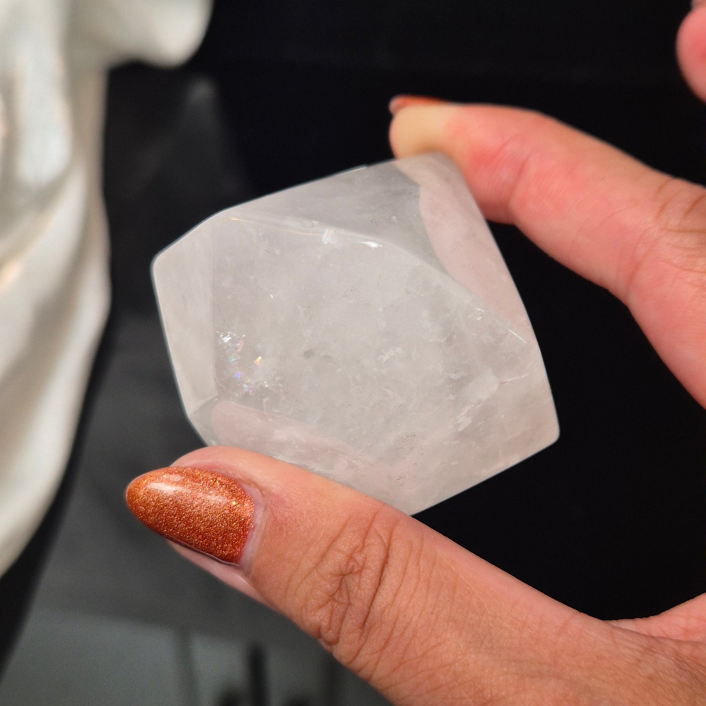 Clear quarts diamond 11