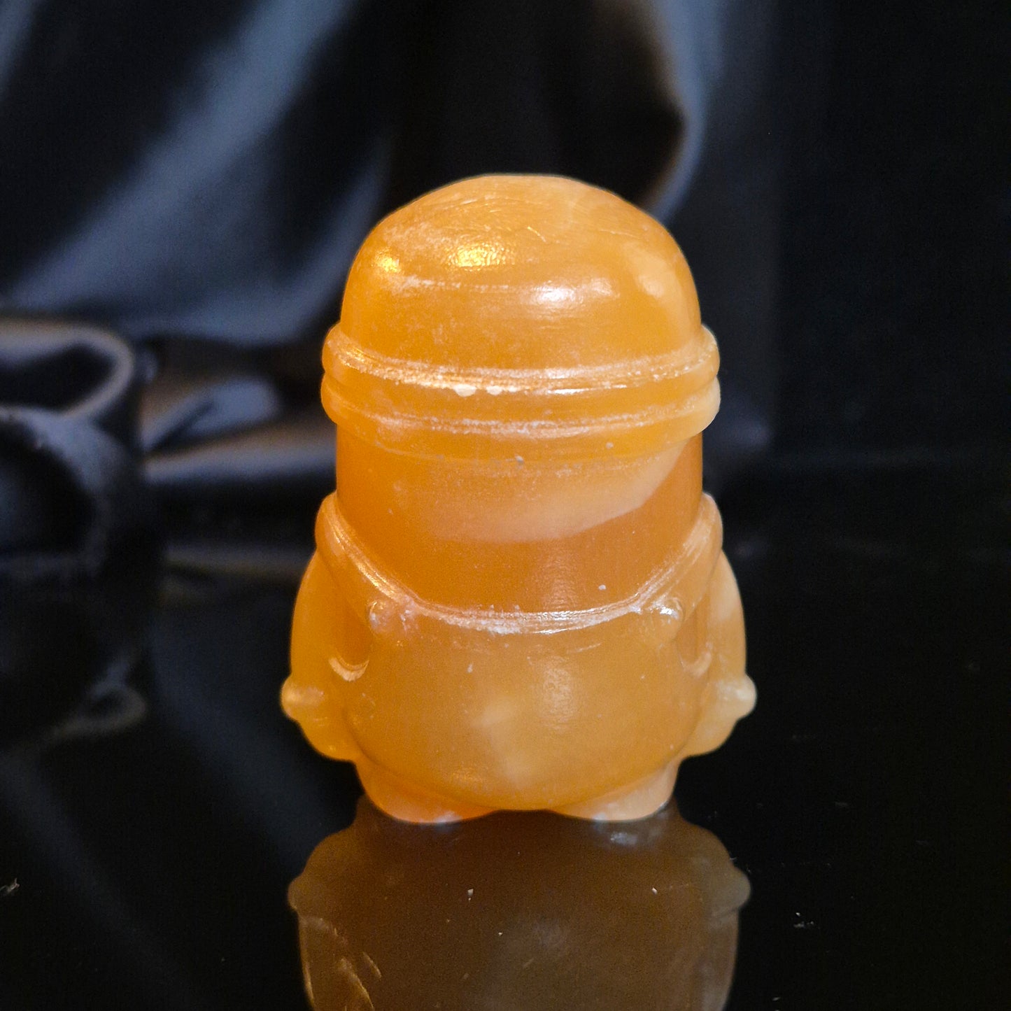 Orange calcite minion 1