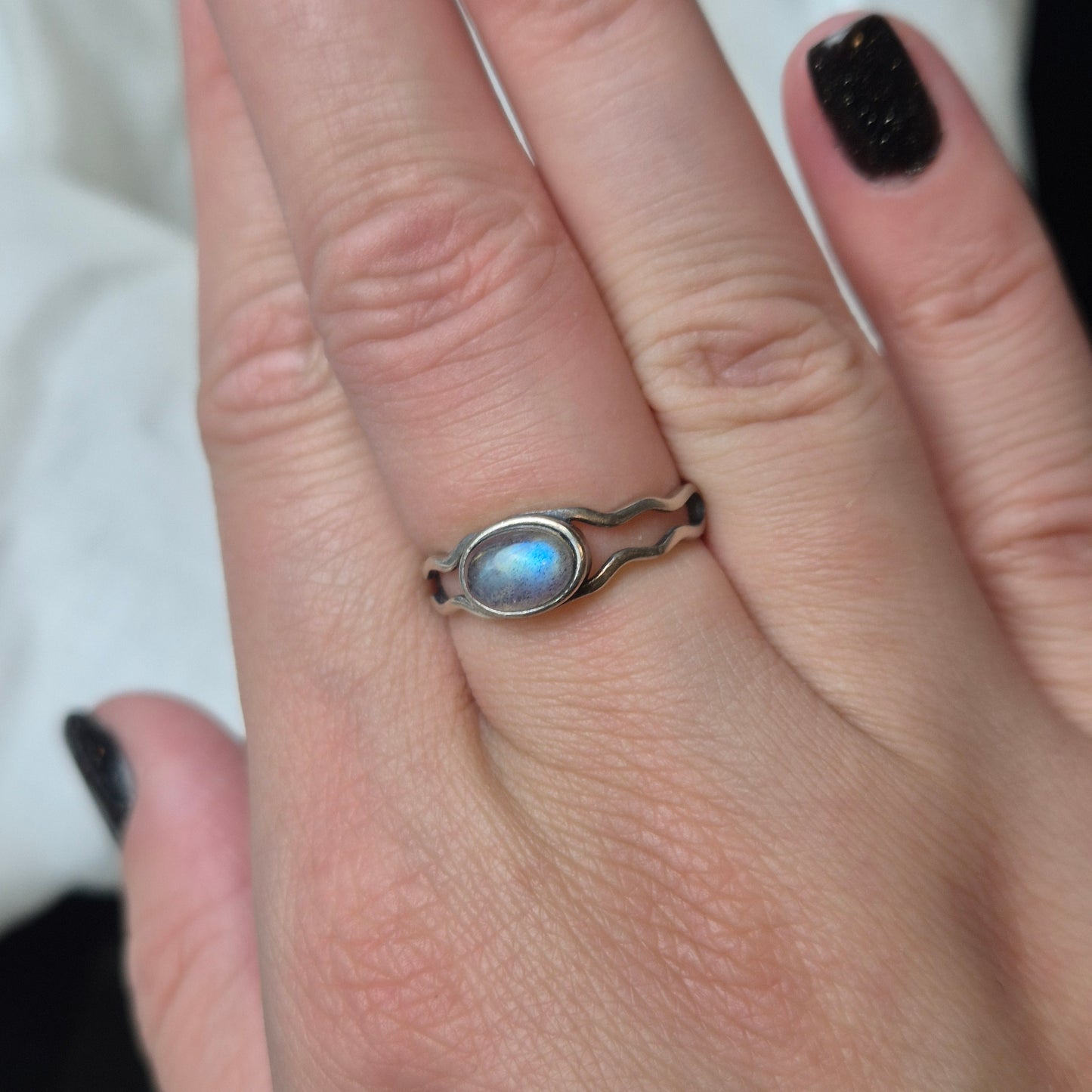 Labradorite ring
