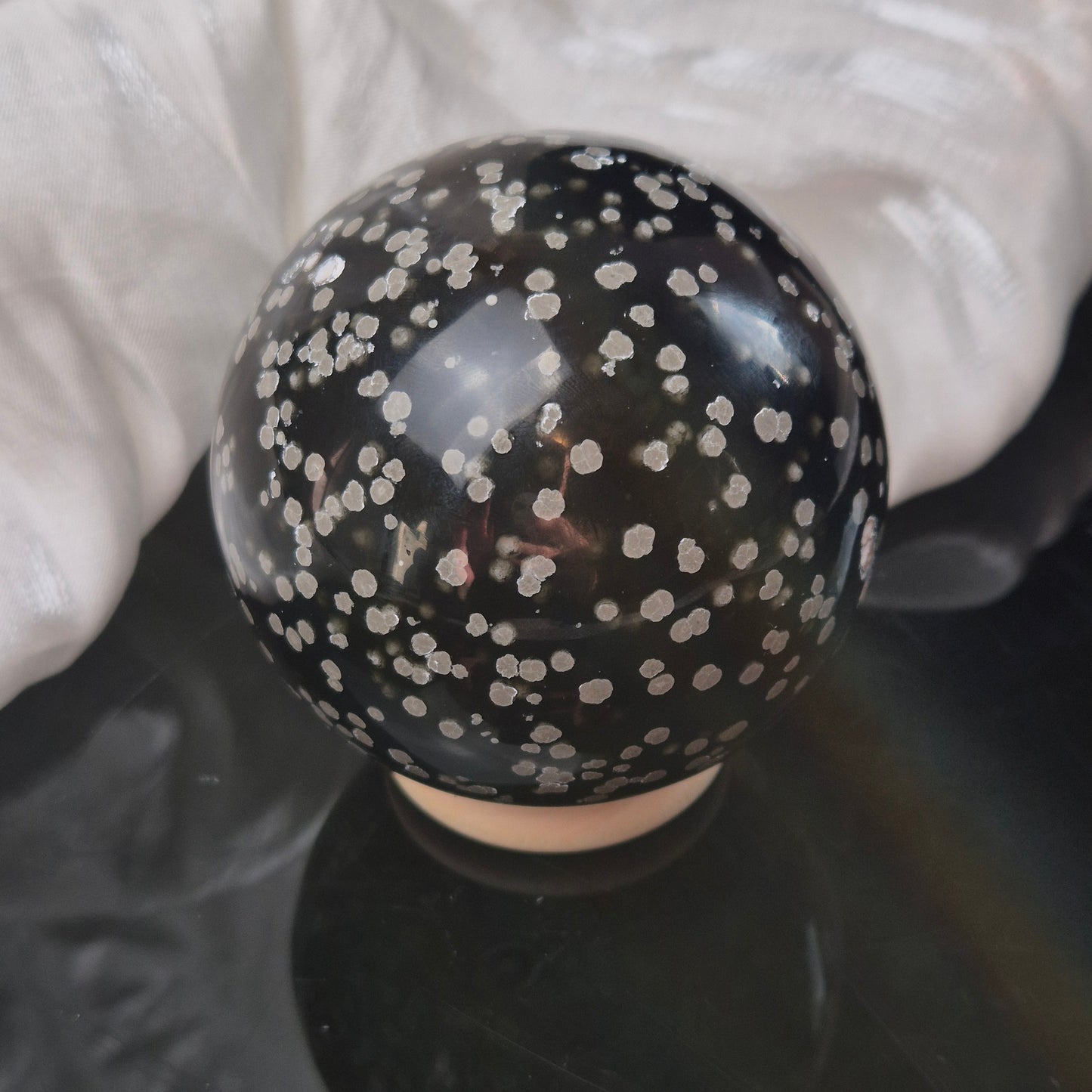 Stardust obsidian sphere 3