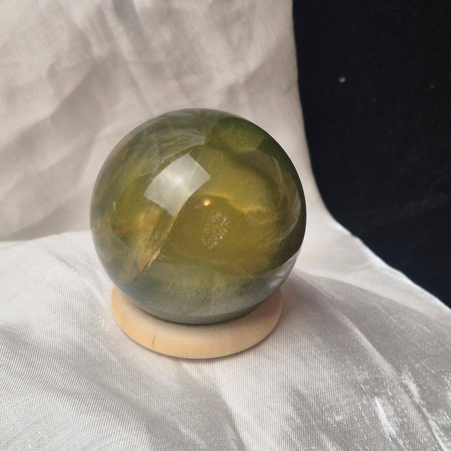 Dark green fluorite sphere 10