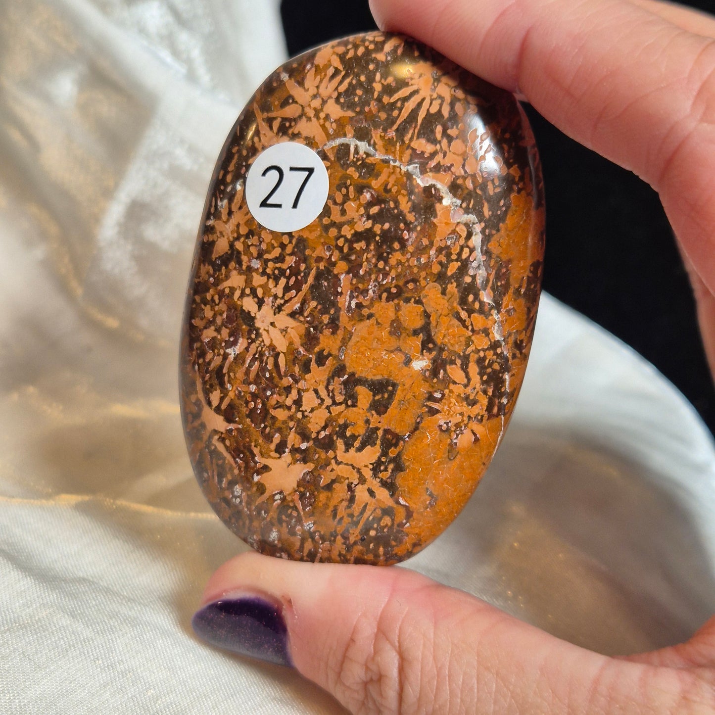 Starburst jasper palmstone 27