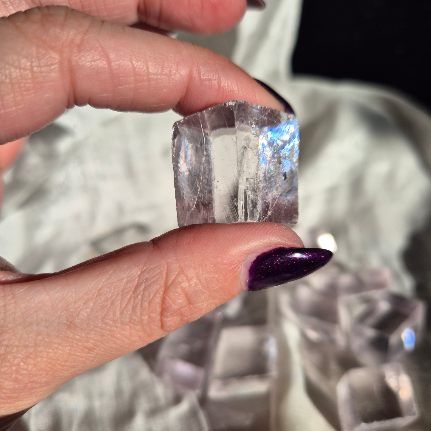 lilac calcite chunk small