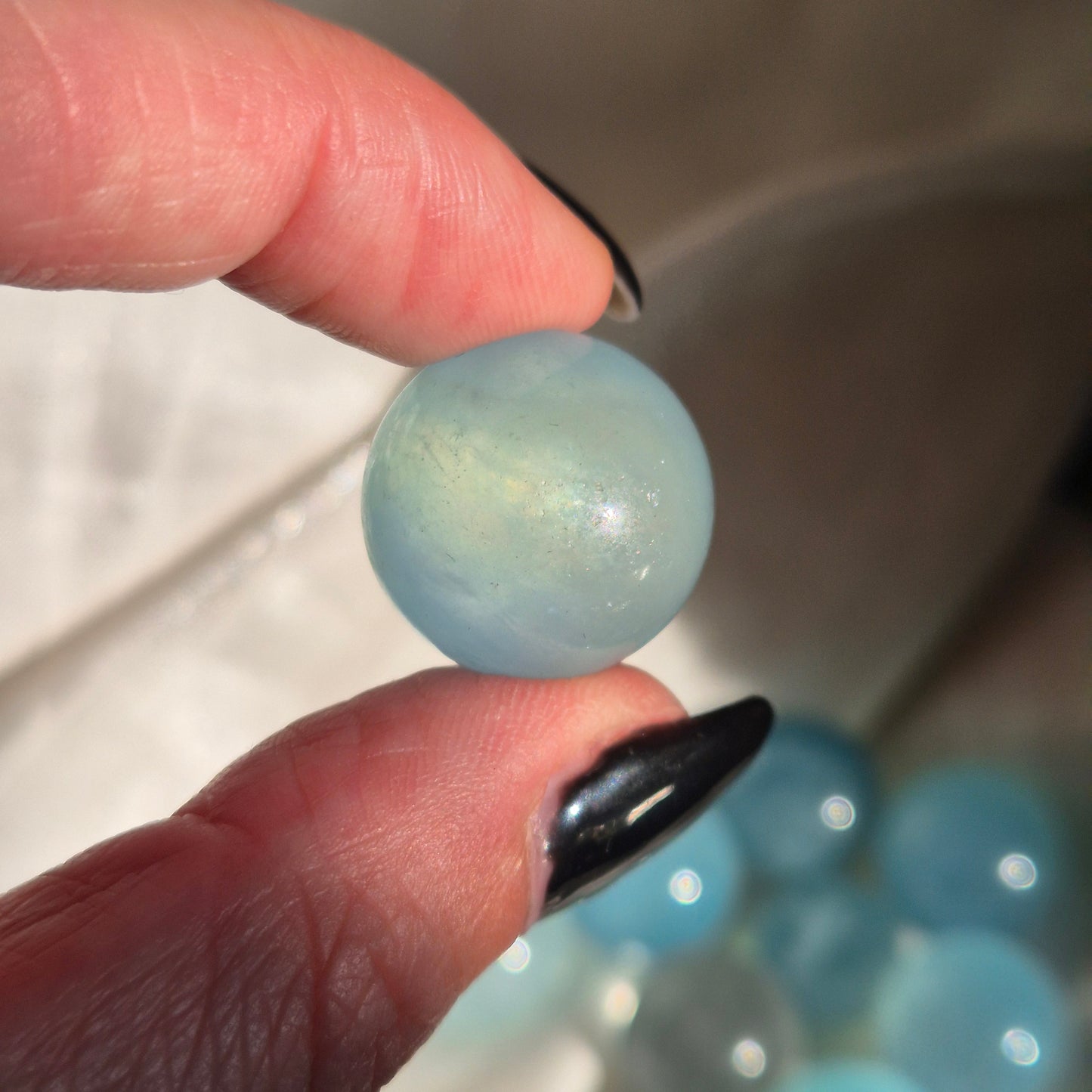 aquamarine mini sphere