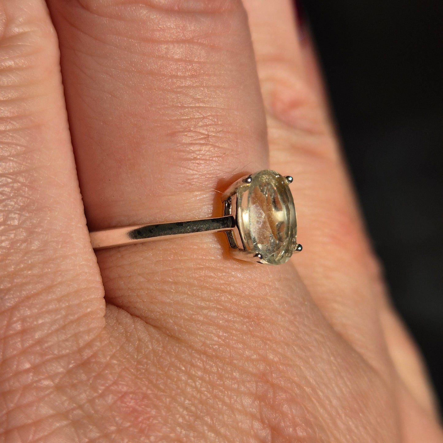 Libyan dessert glass ring silver