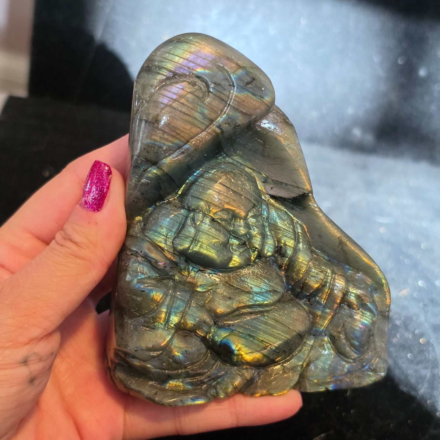Labradorite buddha 3