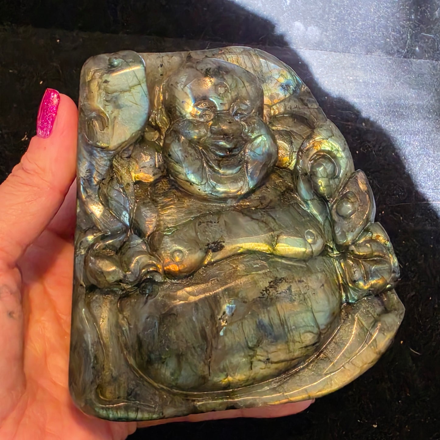 Labradorite buddha 5