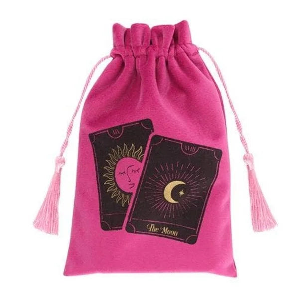 Tarot card bag pink