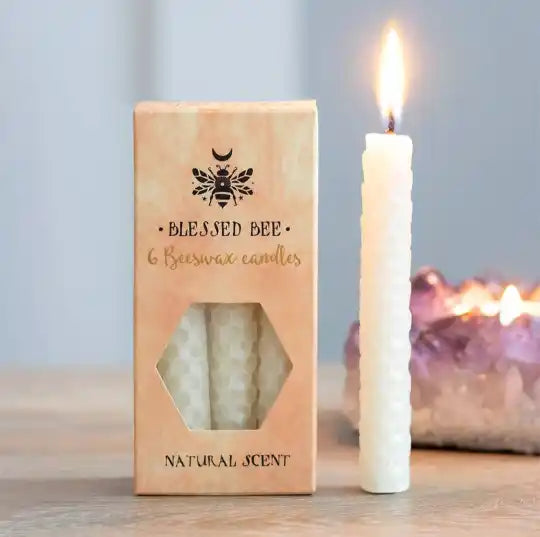 Blessed bee candles creme