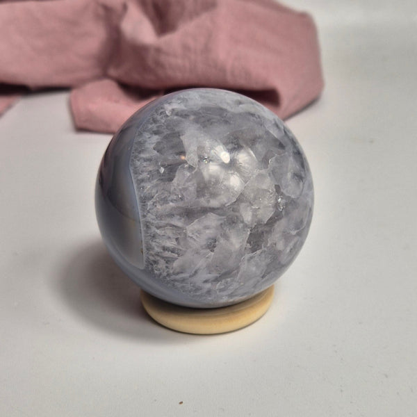 Blue agate / quarts sphere 3