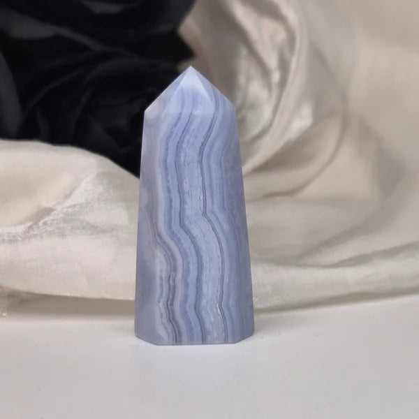 Blue lace agate tower 2