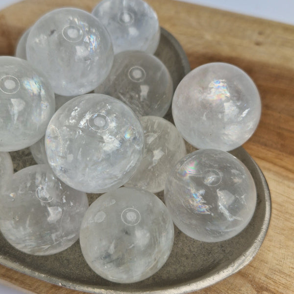 Clear calcite mini sphere