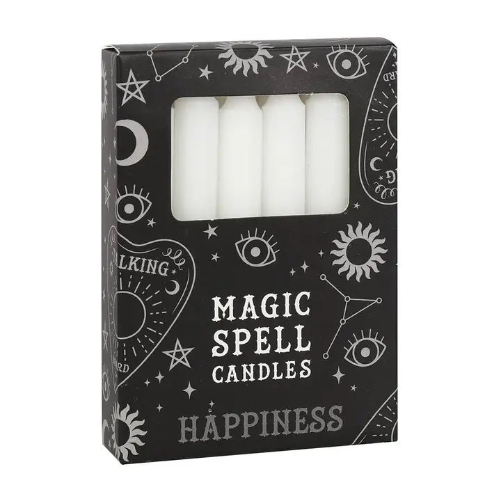 Spell candle white