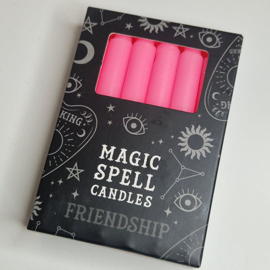 Spell candle pink