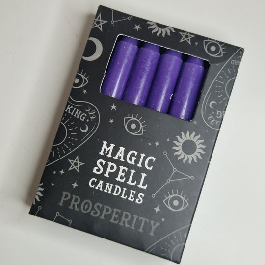Spell candle purple