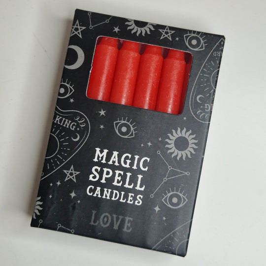 Spell candle red