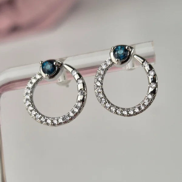 Sapphire earring snake