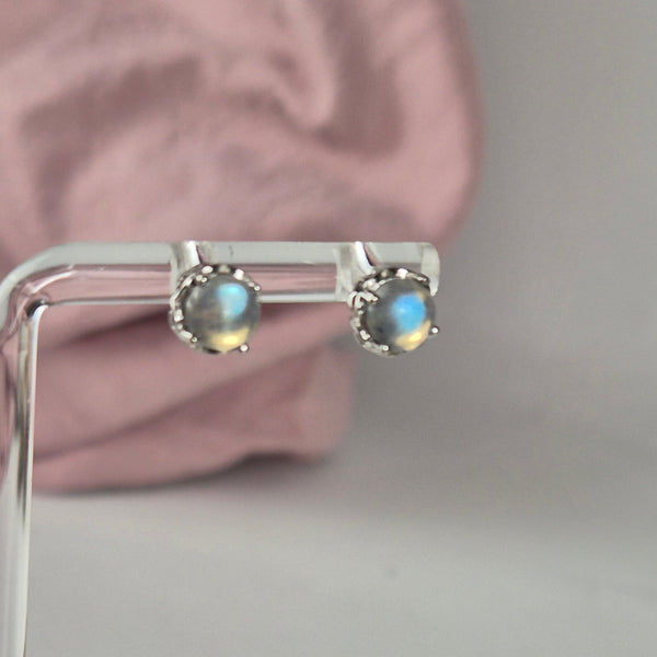 Labradorite studs