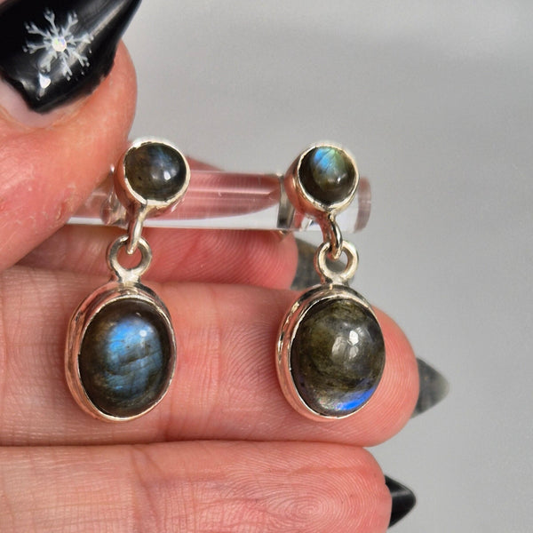 Labradorite earrings