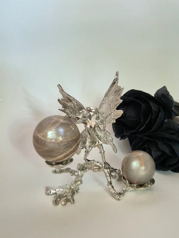 Sphere holder silver fairy