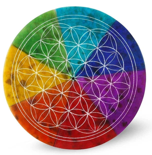 Incense holder flower of life