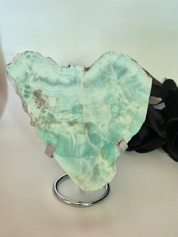 Heart stand silver middle