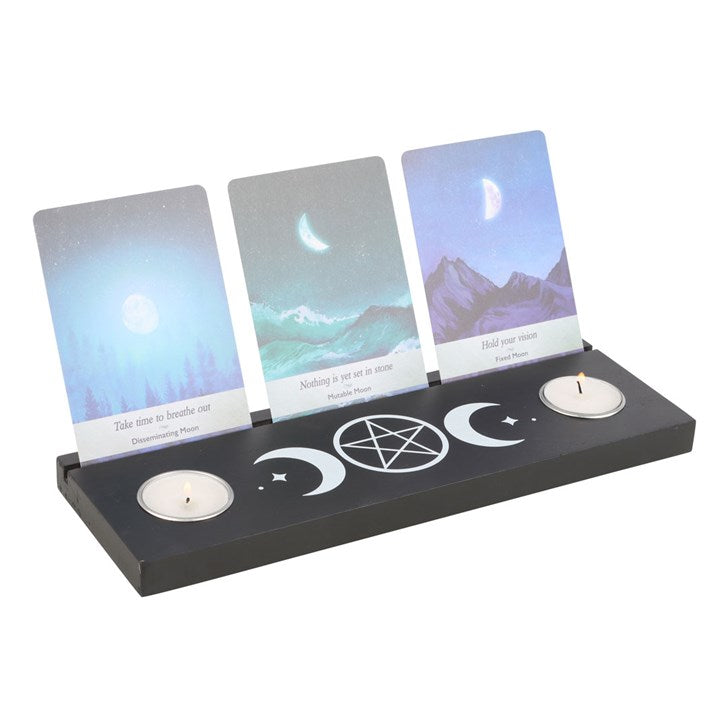 triple moon card holder