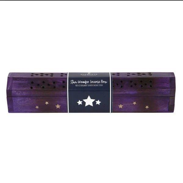 Wooden incense box stars