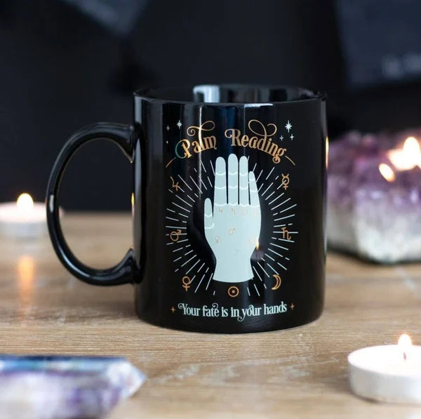 Palm reader mug