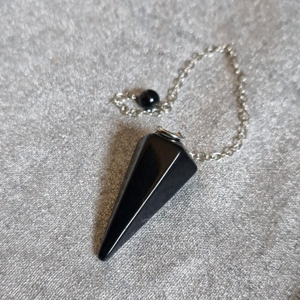 Pendulum black obsidian
