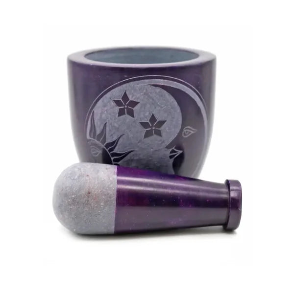 Pestle & morter purple celestial