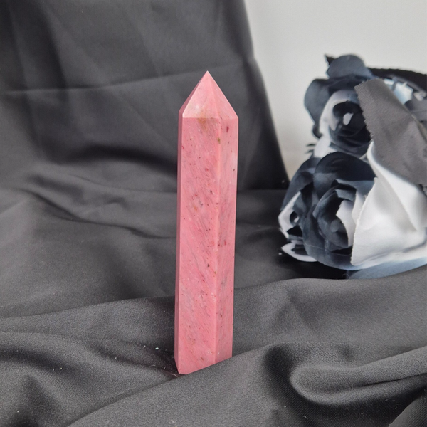 Pink petrified wood tower 2