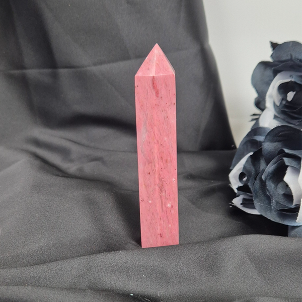 Pink petrified wood tower 2