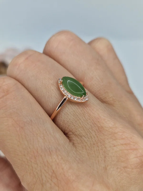 Hetian jade ring